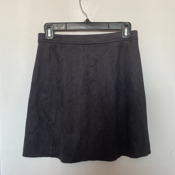 Wilfred Free Dark Grey Faux Suede Skirt *excellent condition - Picture 2 of 4